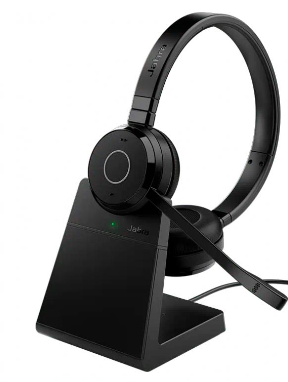 Изображение Bluetooth-гарнитура/наушники Jabra Evolve 65 TE, Link 390a MS Stereo Stand (черный)