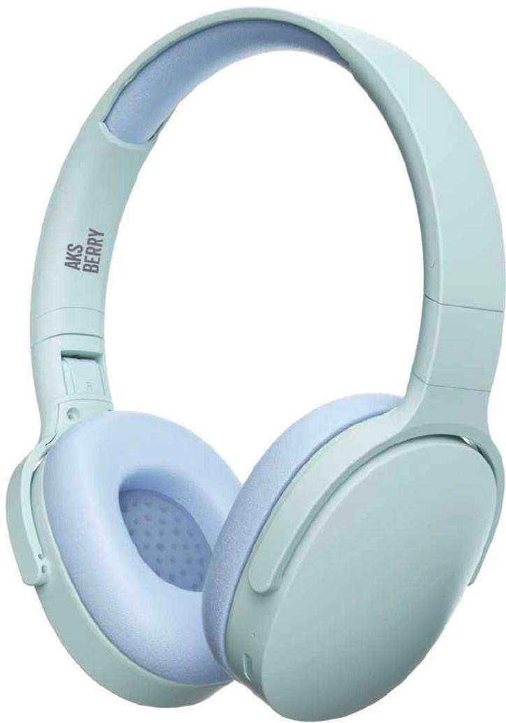 Изображение Bluetooth-гарнитура/наушники Aksberry U3 Win Vibe (бежево-синие)