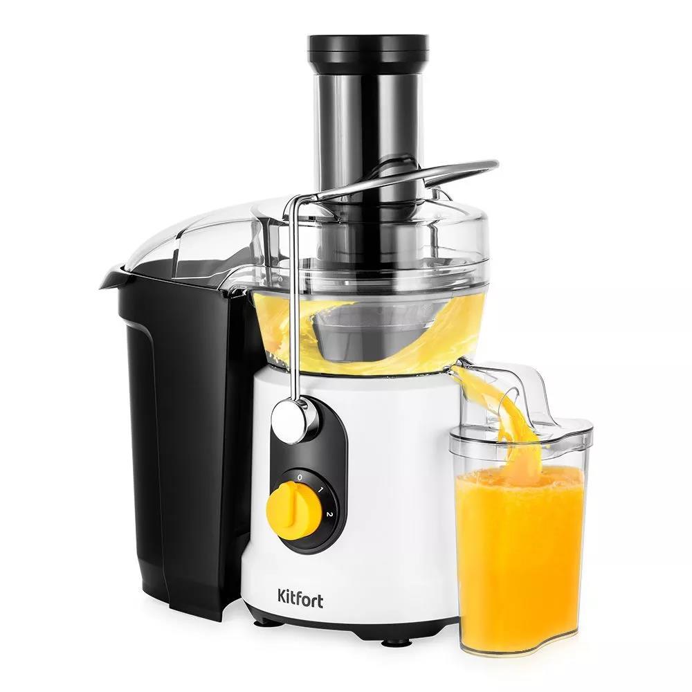 Изображение Соковыжималка Kitfort КТ-1145  (центробежная/1000 Вт /черный, белый)