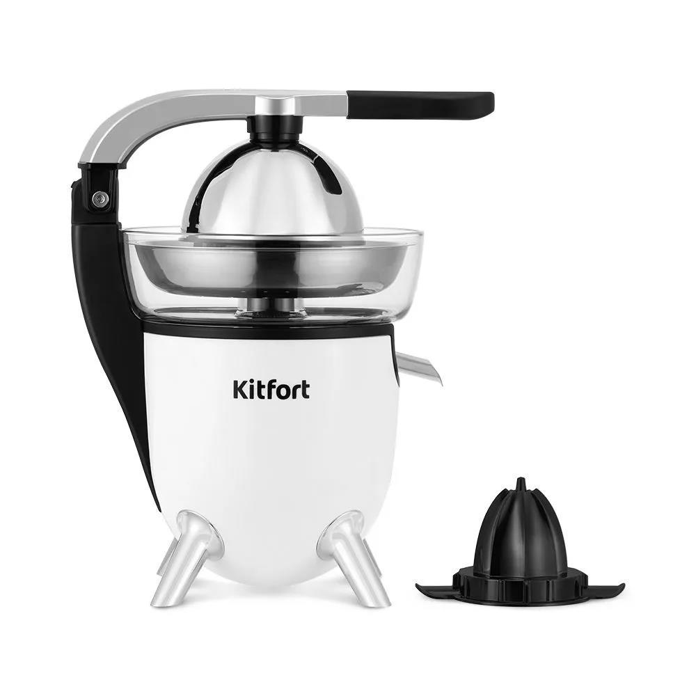 Изображение Соковыжималка Kitfort КТ-1168  (для цитрусовых/100 Вт /черный, белый)