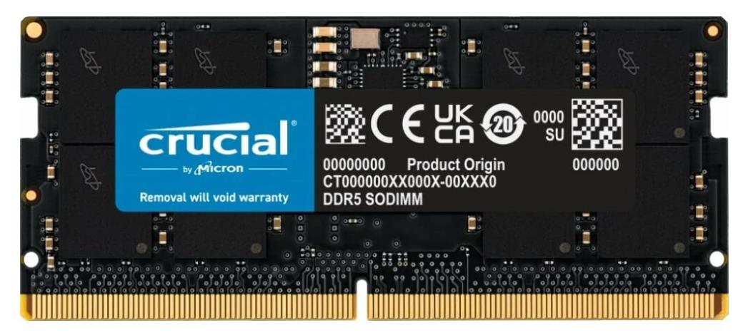 Изображение Оперативная память 16 GB DDR5 Crucial CB16GS4800 (38400 Мб/с, 4800 МГц, CL40)