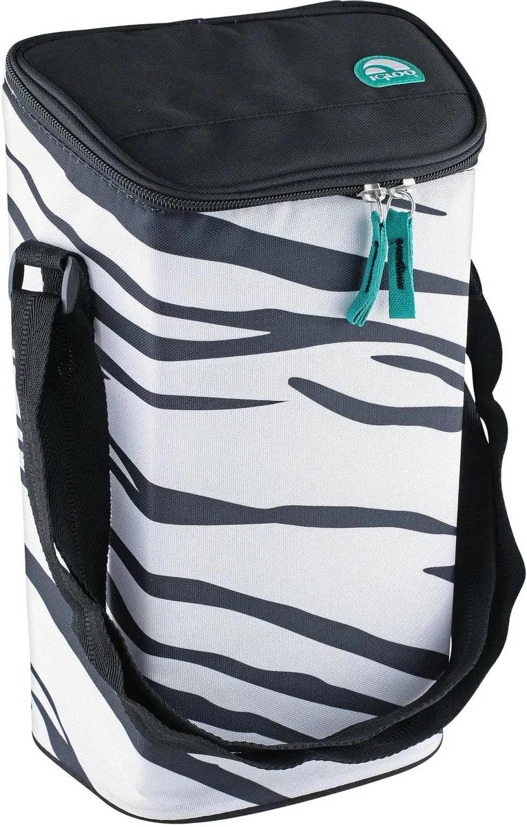 Изображение Термосумка Igloo 2 Bottle Wine Tote 16 2л. зебра/белый (00157757) 2 л