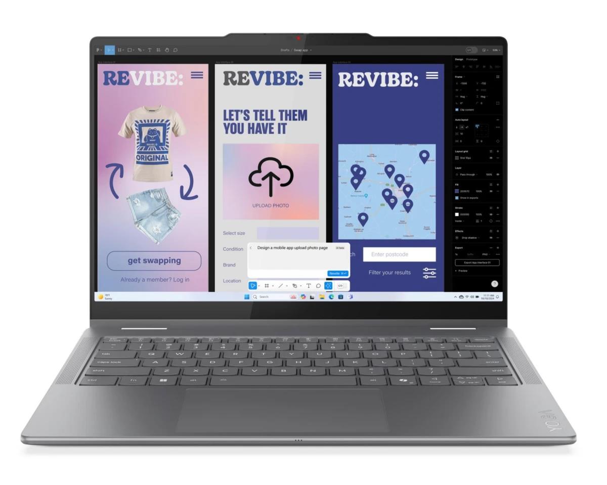 Изображение Ноутбук Lenovo Yoga 7 2-in-1 14ILL10 (Intel 256V 2200 МГц/ SSD 512 ГБ  /RAM 16 ГБ/ 14" 1920x1200/VGA встроенная/ Без ОС) (83JQ007YRK)