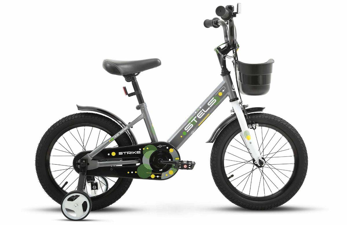 Изображение Велосипед Stels Strike VC 16 Z010 (серый/16 "/9.6 ")-2024 года JU135646*LU098882