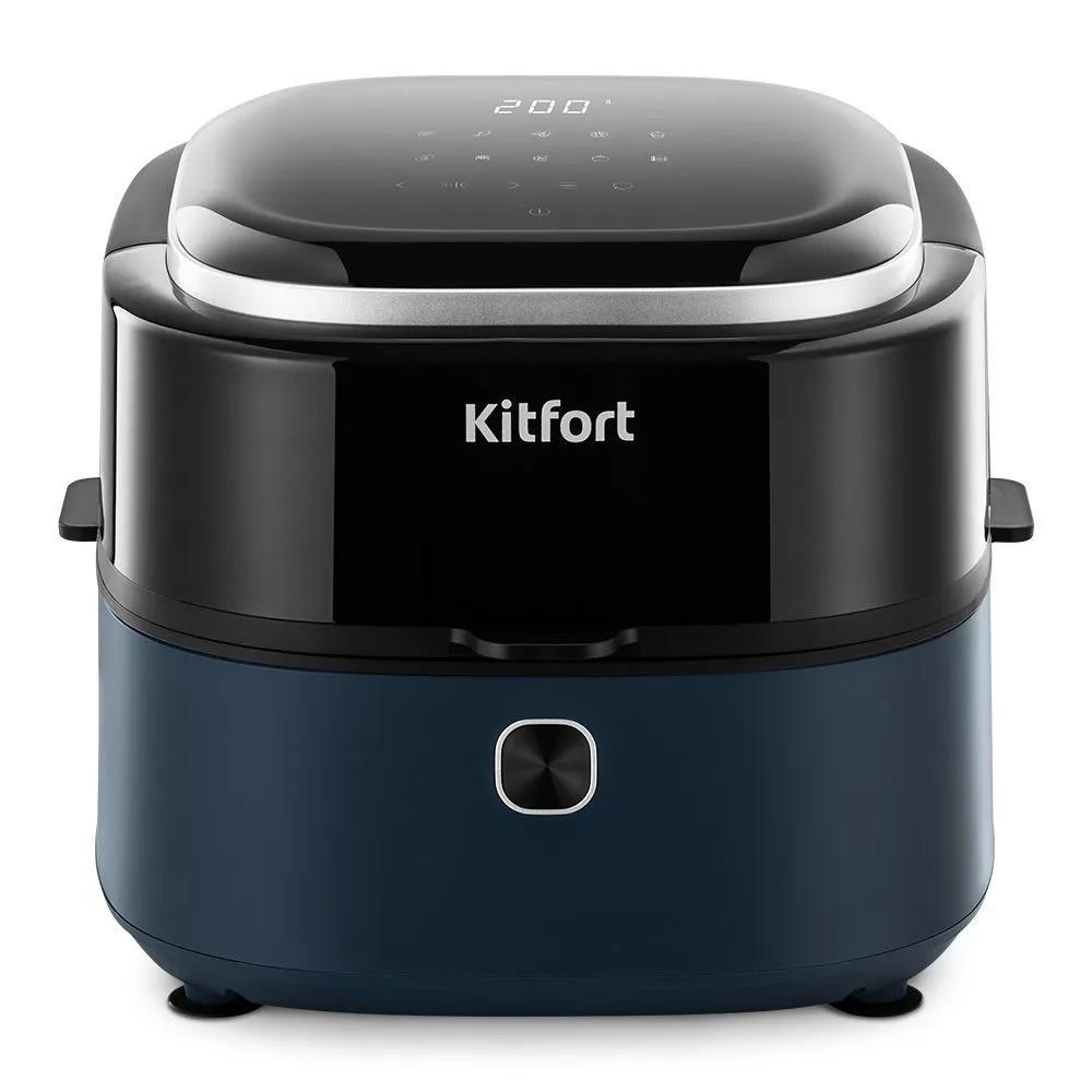 Изображение Аэрогриль Kitfort КТ-2294 1350Вт зеленый/черный (1350 Вт /7 л )