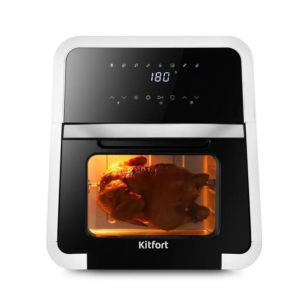 Изображение Аэрогриль Kitfort КТ-2290 2000Вт белый/черный (2000 Вт /12 л )