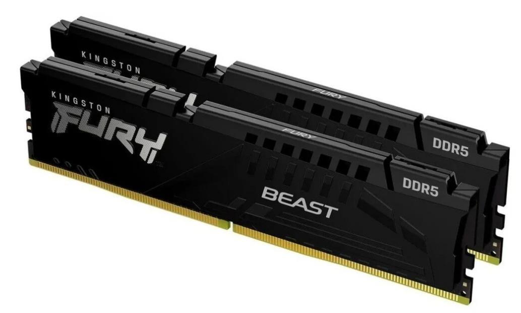 Изображение Оперативная память 2x32 GB DDR5 Kingston Fury Beast (44800 Мб/с, 5600 МГц, CL40)