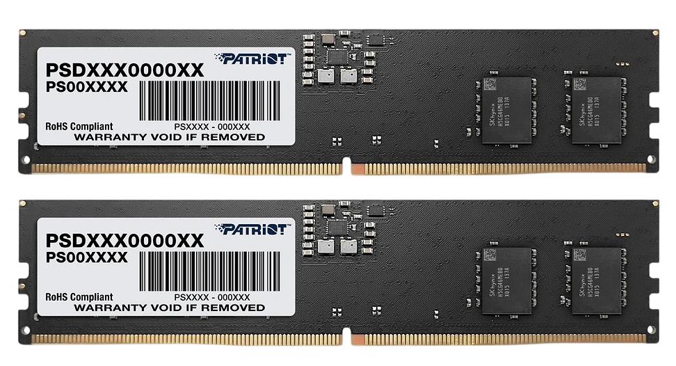 Изображение Оперативная память 2х8 GB DDR5 Patriot Signature (44800 Мб/с, 5600 МГц, CL46)