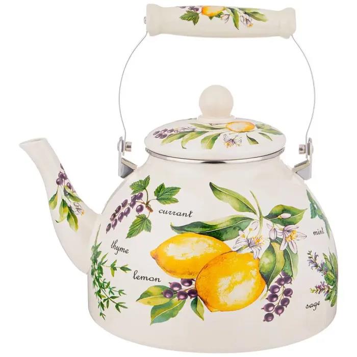 Изображение Чайник AGNESS 934-423 СЕКРЕТНЫЕ ИНГРЕДИЕНТЫ (4, л л /рисунок, белый)