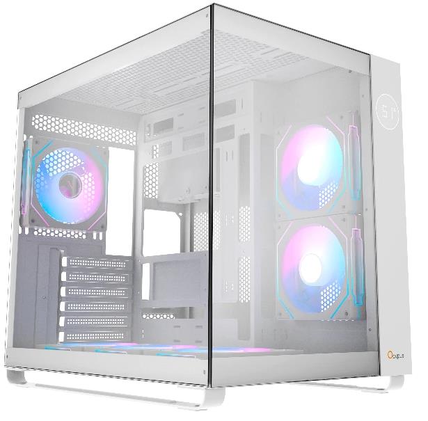 Изображение Корпус Ocypus Iota C70 WH ARGB (mATX, ATX, Mini-ITX, белый, без БП)/(Iota-C70-WH)