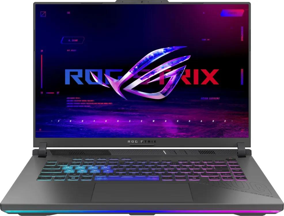 Изображение Ноутбук Asus ROG Strix G16 G614PR-RV089 (AMD 8940HX 2400 МГц/ SSD 1024 ГБ  /RAM 32 ГБ/ 16" 1920x1200/VGA дискретная/ Без ОС) (90NR0NJ7-M00620)