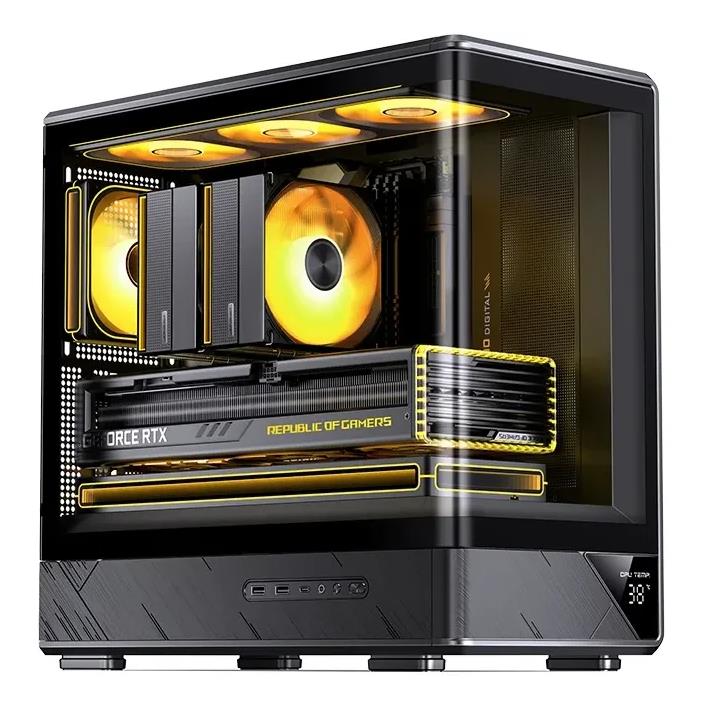 Изображение Корпус Jonsbo D200 Black (mATX, Mini-ITX, черный, без БП)/(D200 black)