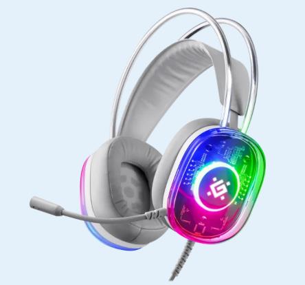 Изображение Наушники Defender Cyborg, 7.1, RGB, провод 2 м белый