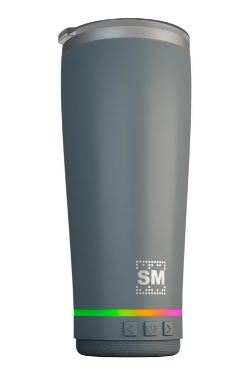 Изображение Портативная акустика SoundMAX SM-TC001 Термокружка с портативной колонкой (  серый)