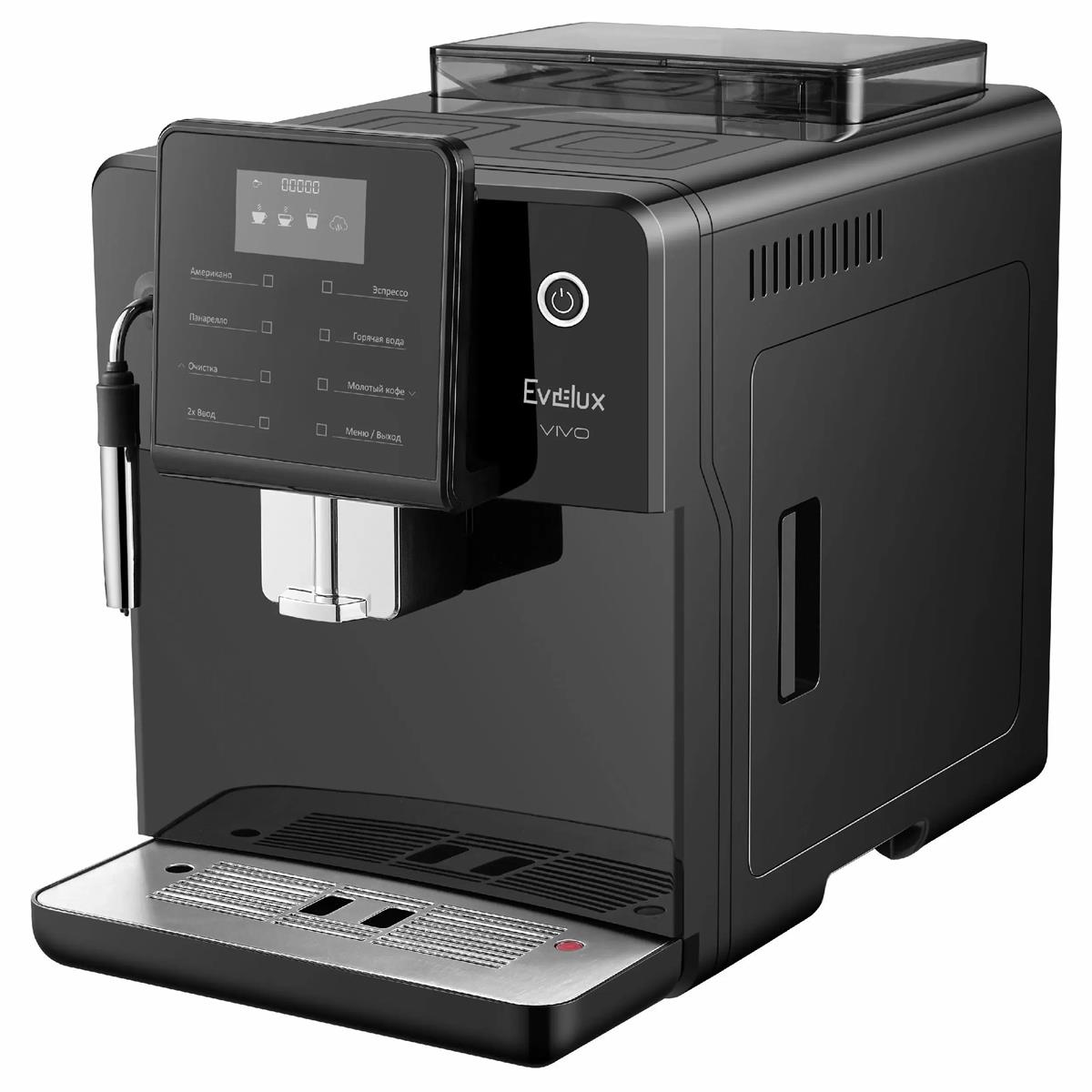 Изображение Кофемашина Evelux EACM 2007 Vivo (1100 Вт /20 бар/черный)