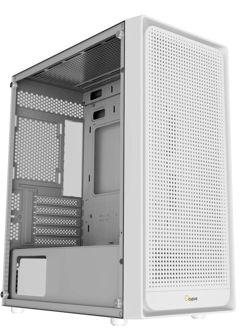 Изображение Корпус Ocypus Gamma C50 WH (mATX, Mini-ITX, белый, без БП)/(Gamma-C50-WHG000XX-GL)