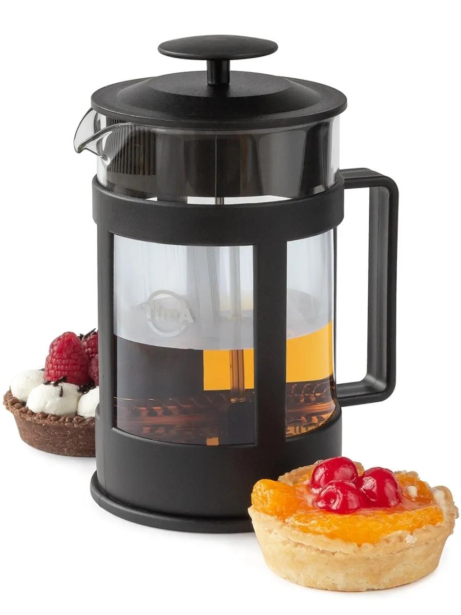 Изображение Френч-пресс TimA "МАРЦИПАН" 800мл  FM-800, 800 мл,прозрачный, черный