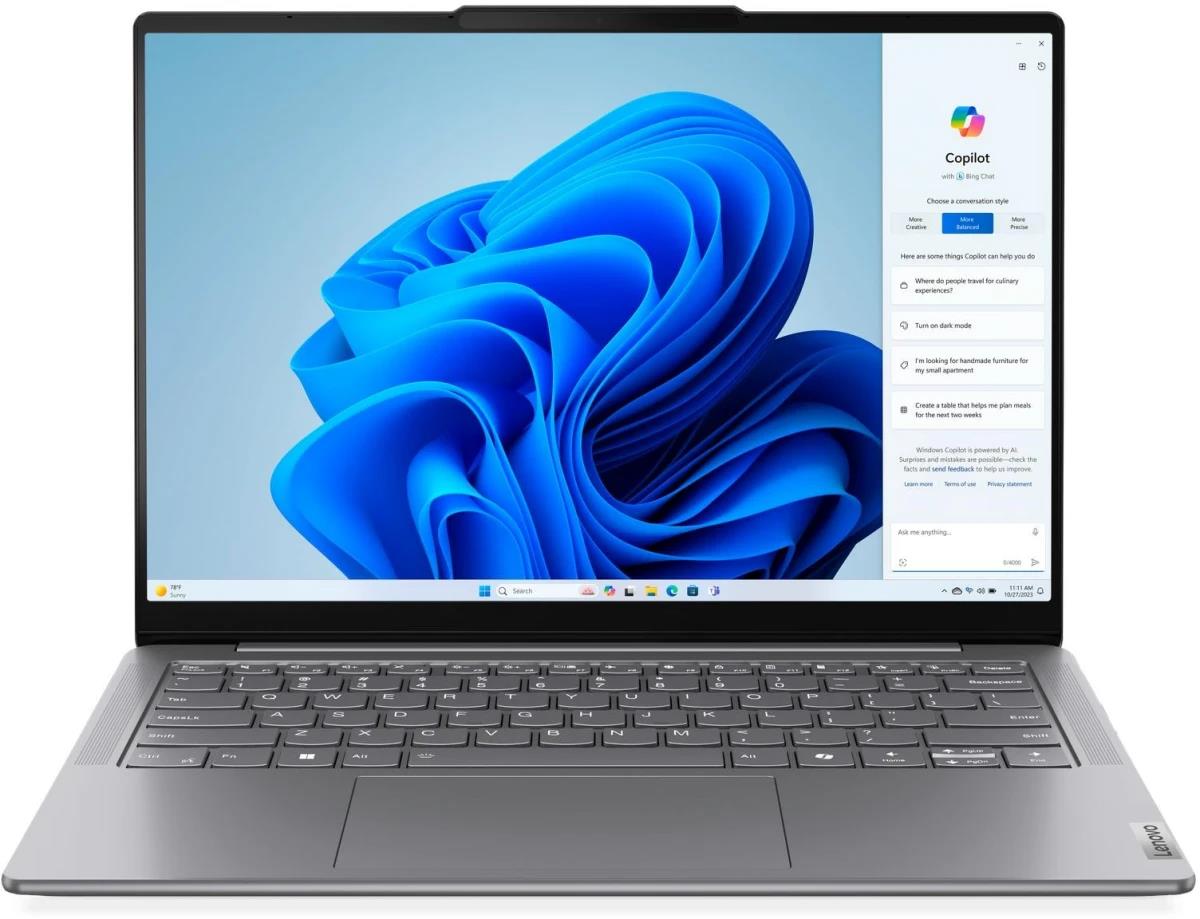 Изображение Ноутбук Lenovo Slim 7 14IMH9 (Intel 155H 1400 МГц/ SSD 512 ГБ  /RAM 16 ГБ/ 14" 1920x1200/VGA встроенная/ Без ОС) (83CV00E9RK)