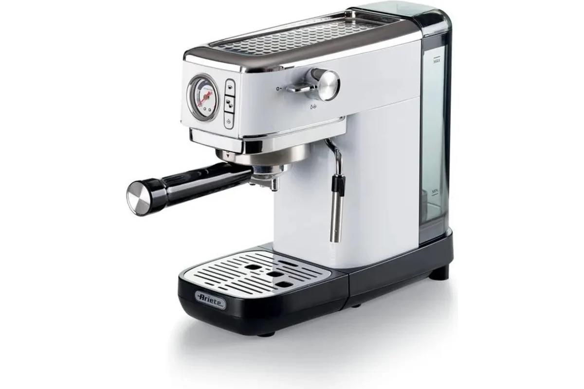 Изображение Кофеварка Ariete 00M138114AR0 белый, молотый, 1300 Вт, 15 бар (1381) (рожковая//1300 Вт )