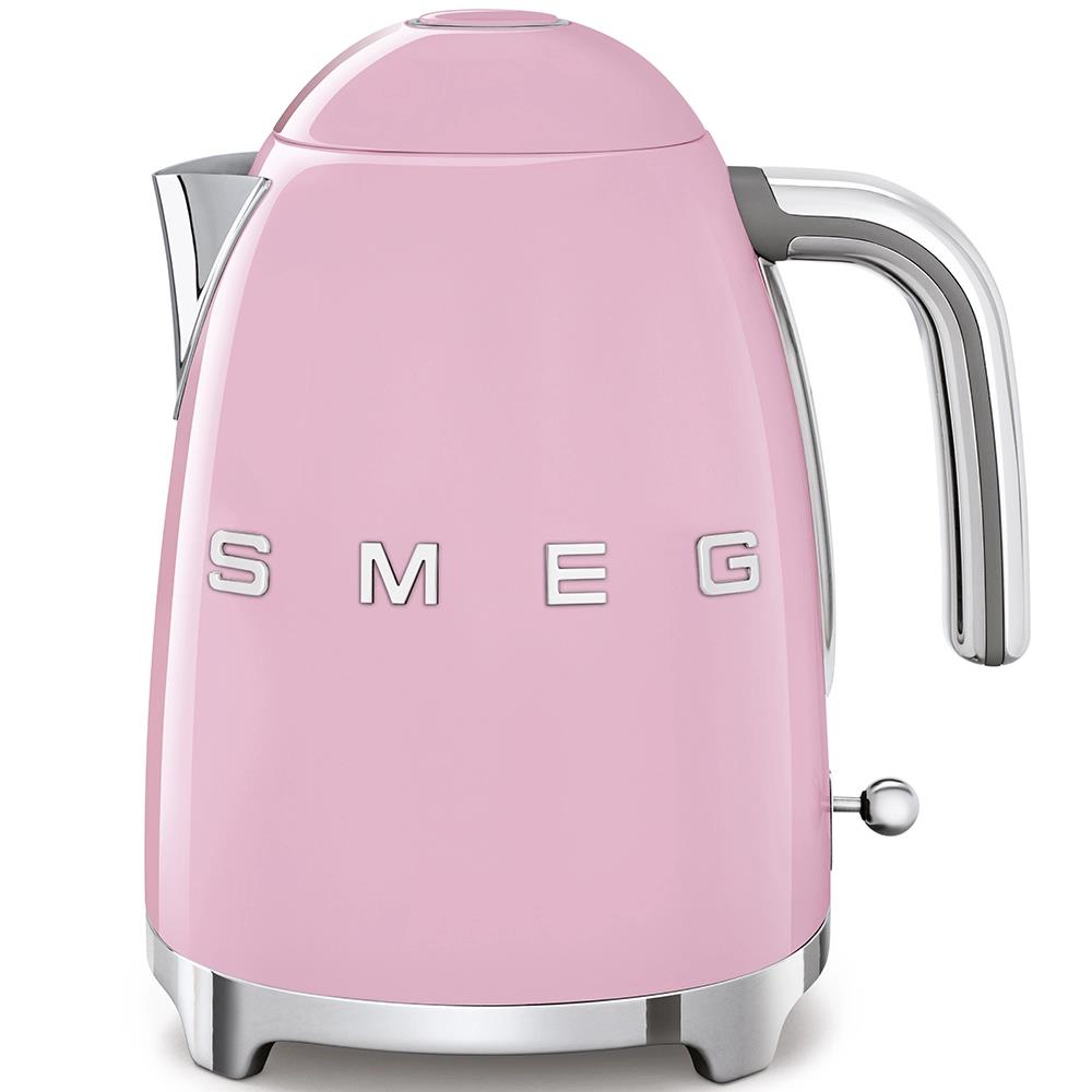 Изображение Электрический чайник Smeg KLF03PKEU (2400 Вт/1,7 л /сталь, пластик/розовый)