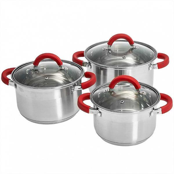 Изображение Набор посуды Webber BE-624/6 (2,2л,3,0л,4,0л)  4 л