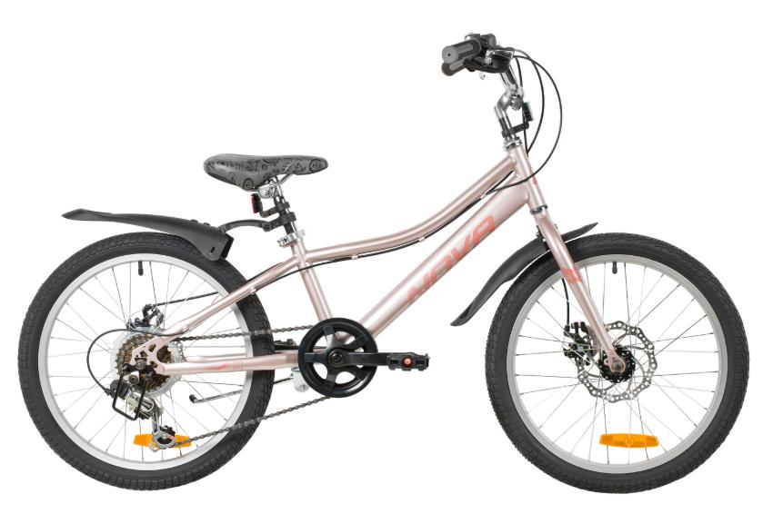 Изображение Велосипед Novatrack Alice Disc 20 (178701) (серый, розовый/20 "/)-2026 года 20SH6D.ALICE.GD6