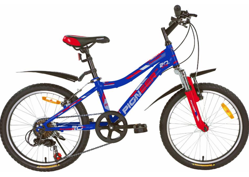 Изображение Велосипед Pioneer Ranger 20 (красный, синий, серебристый/20 "/11.0 ")-2021 года