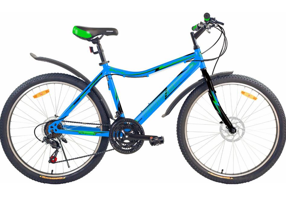 Изображение Велосипед Pioneer Sputnik 26 (черный, синий, зеленый/26 "/18.0 ")-2021 года