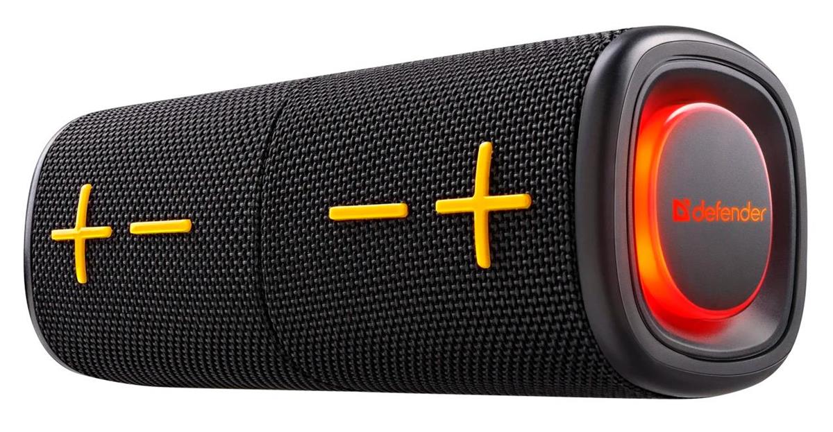 Изображение Портативная акустика Defender Union black  (20 Вт   черный)