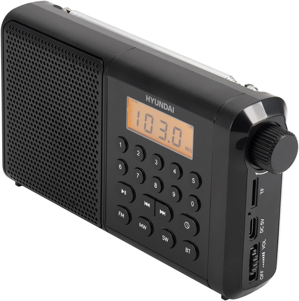 Изображение Радиоприемник Hyundai H-PSR115 черный