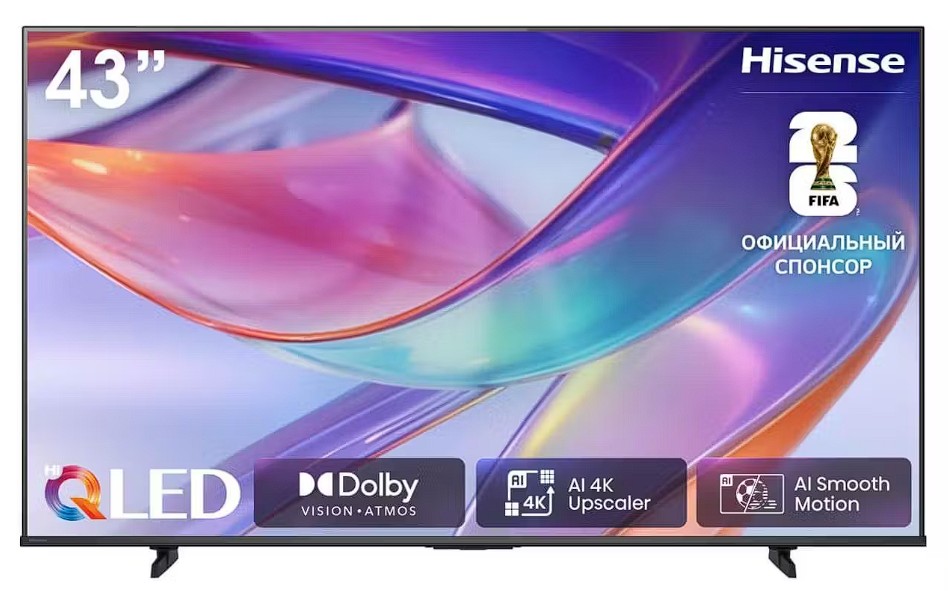 Изображение Телевизор Hisense 43E7S 43" HDR, 4K Ultra HD Smart TV черный