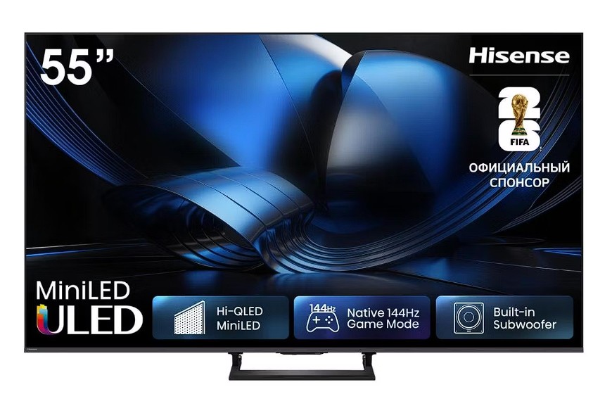 Изображение Телевизор Hisense 55U7S 55" HDR, 4K Ultra HD Smart TV серый