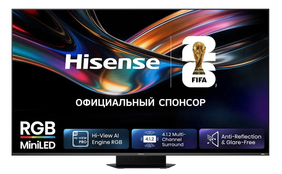 Изображение Телевизор Hisense 65UR9S 65" HDR, 4K Ultra HD Smart TV серый
