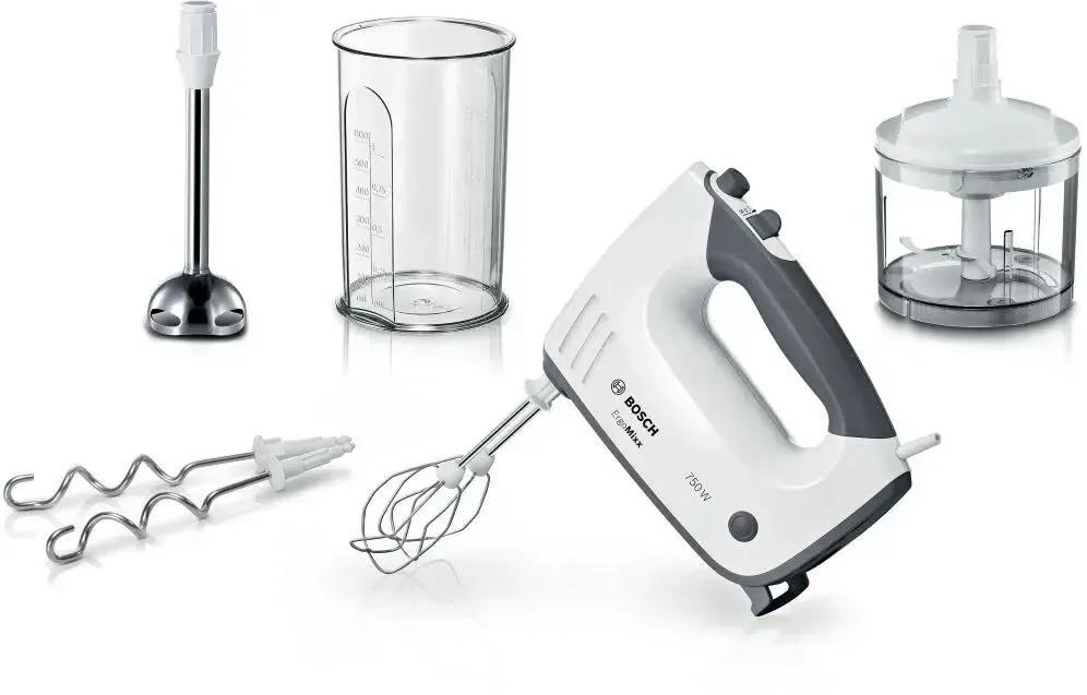 Изображение Миксер Bosch MFQ37480 (750 Вт /серый, белый)