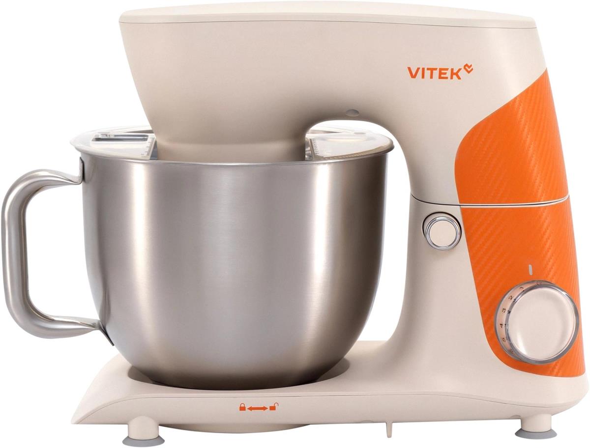 Изображение Миксер VITEK VT-PM0331 (1800 Вт /оранжевый, кремовый)