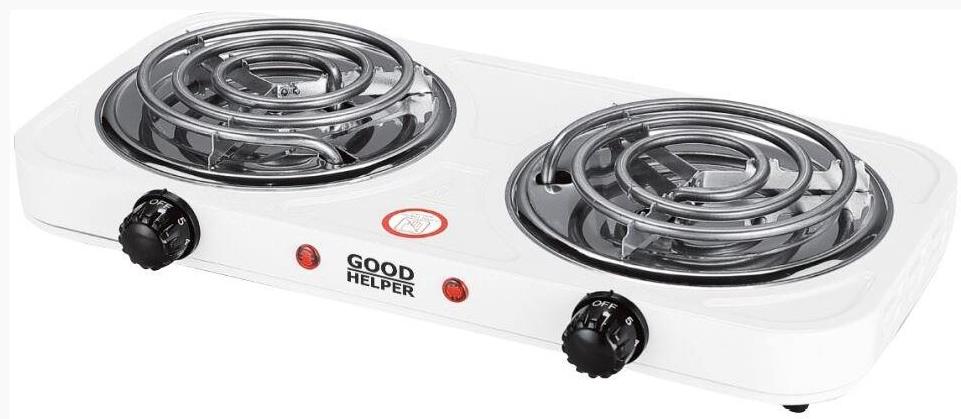 Изображение Плита настольная Goodhelper ES-20T10 (электрическая, эмалированная сталь, белый)