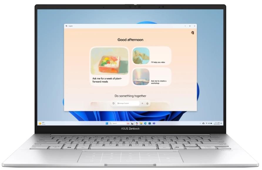 Изображение Ноутбук Asus UX3405CA Zenbook 14 (Intel 285H 2900 МГц/ SSD 1024 ГБ  /RAM 32 ГБ/ 14" 2880x1800/VGA встроенная/ Без ОС) (90NB14W2-M01MR0)