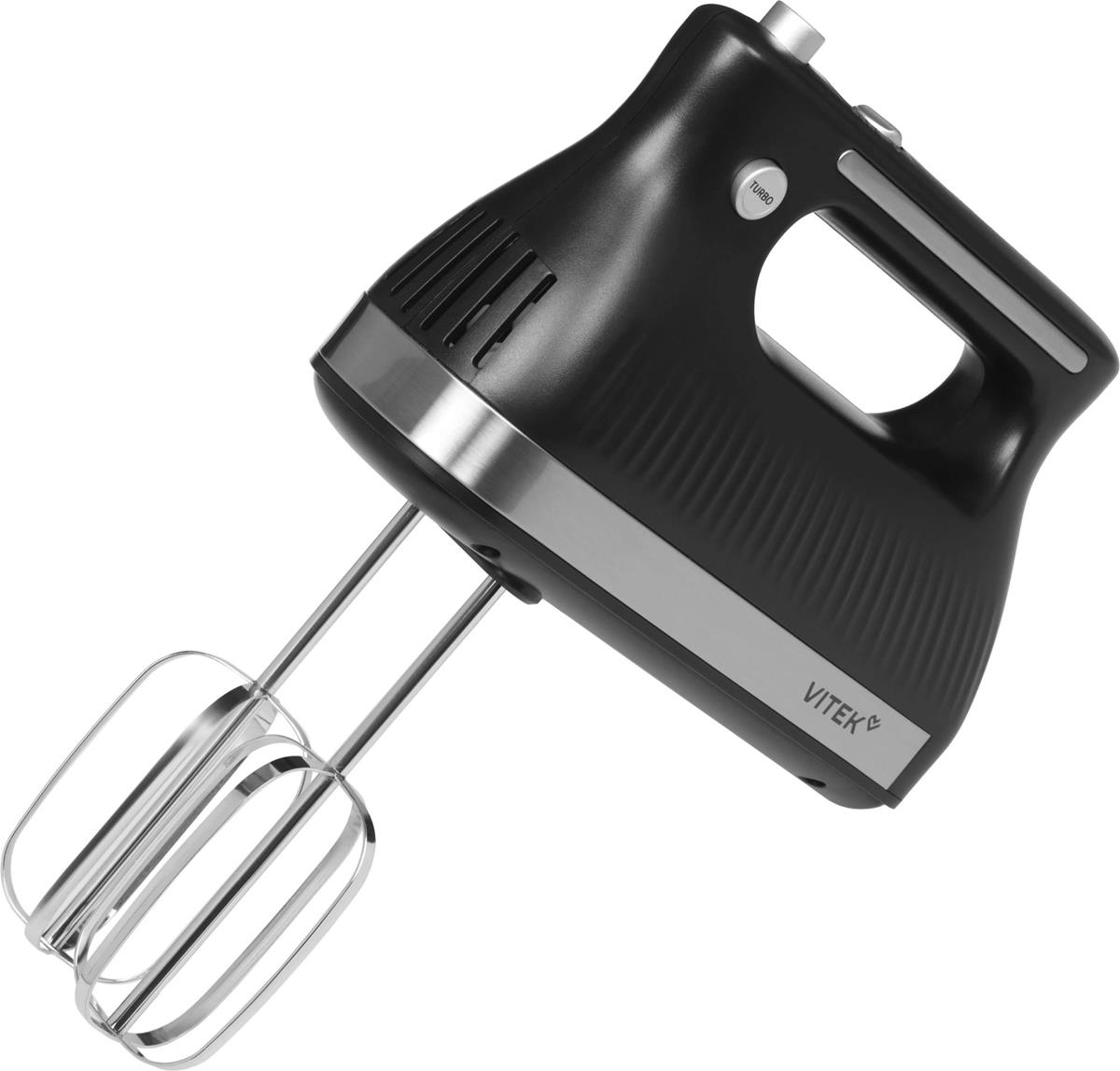 Изображение Миксер VITEK VT-HM1001 (700 Вт /черный, стальной)