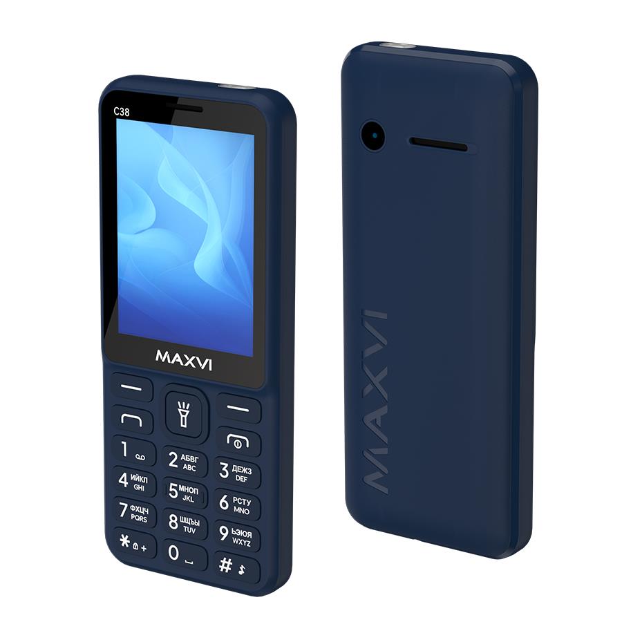 Изображение Мобильный телефон MAXVI C38,синий