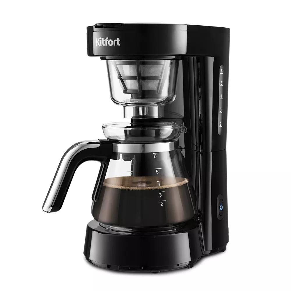 Изображение Кофеварка Kitfort KT-759 700Вт черный (капельная/0,75 л /700 Вт )