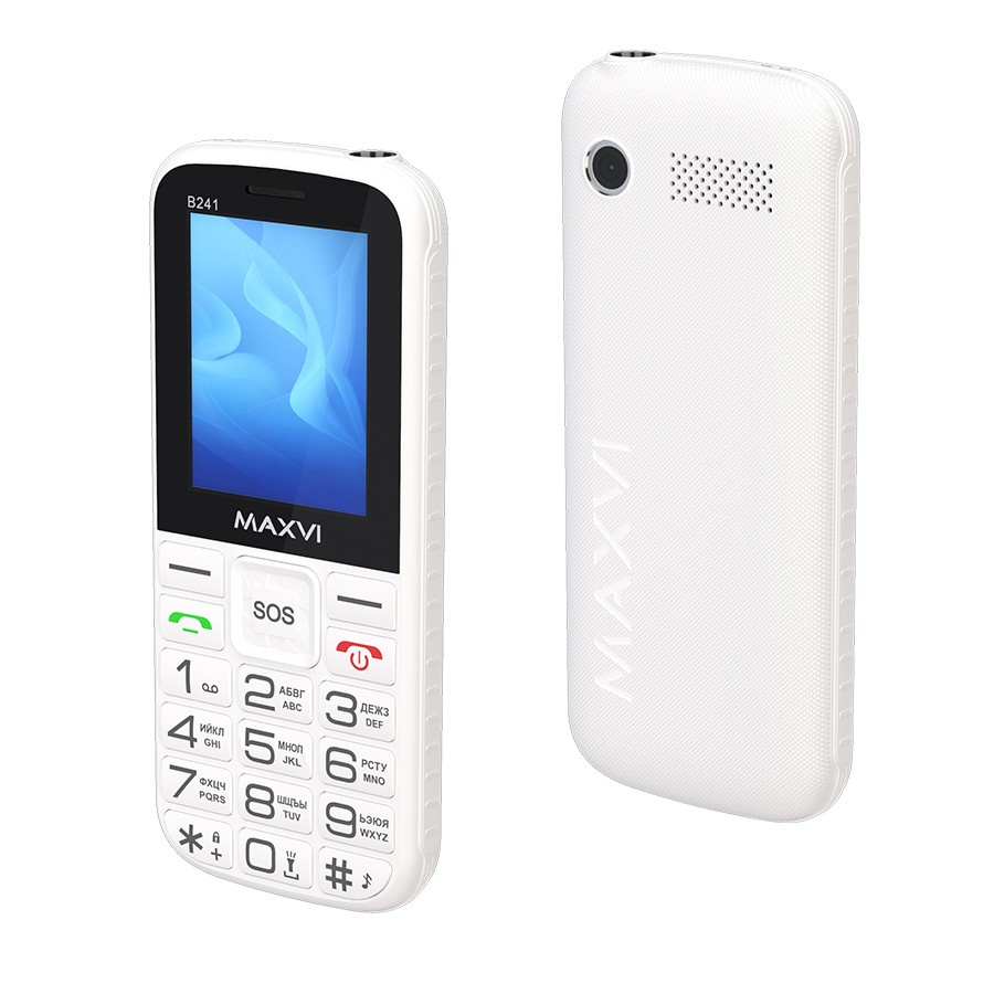 Изображение Мобильный телефон MAXVI B241,белый
