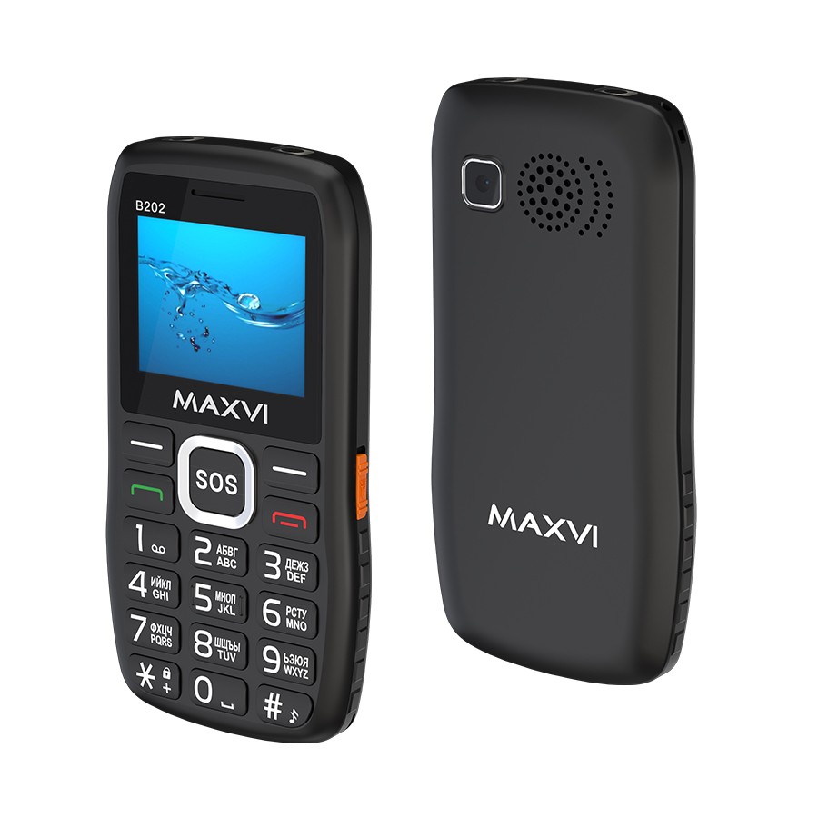 Изображение Мобильный телефон MAXVI B202,черный