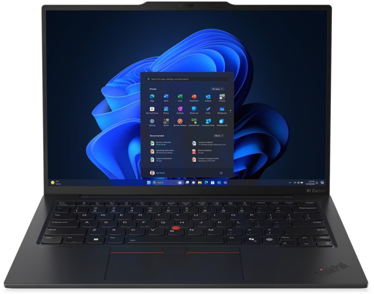 Изображение Ноутбук Lenovo ThinkPad X1 Carbon Gen 13 Aura Edition (Intel 258V 2200 МГц/ SSD 512 ГБ  /RAM 32 ГБ/ 14" 2880x1800/VGA встроенная/ Windows 11 Pro) (21NS0166US)
