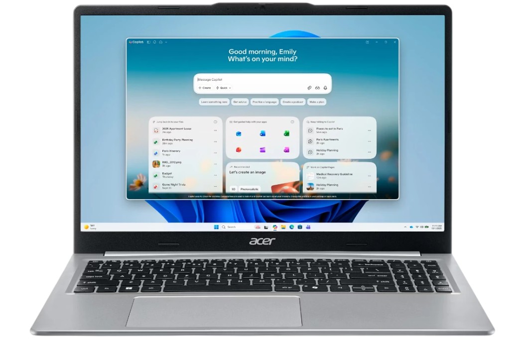 Изображение Ноутбук Acer Aspire Lite AL15-21P-R0R4 (AMD 40 2800 МГц/ SSD 512 ГБ  /RAM 8 ГБ/ 15.6" 1920x1080/VGA встроенная/ Без ОС) (NX.DTQCD.003)