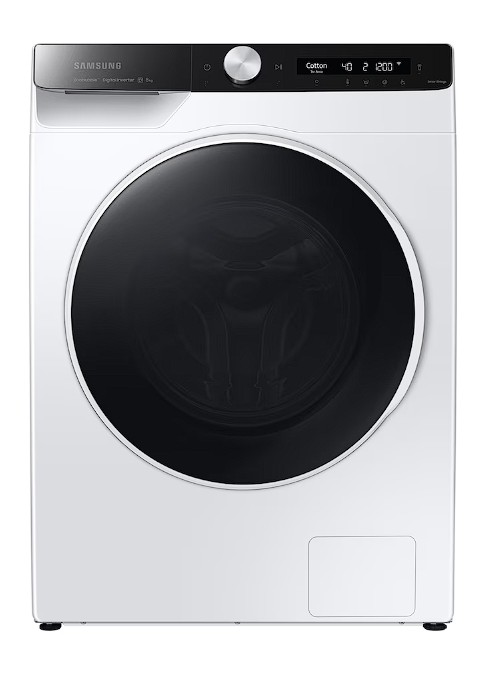 Изображение Стиральная машина Samsung WW80AG6L28WELP, белый (фронтальная, 8 кг, 1200 об/мин )