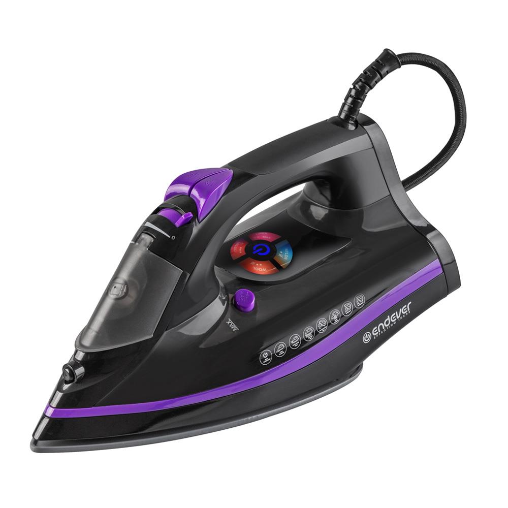 Изображение Утюг Endever Delta-230 (2800 Вт/черный, фиолетовый)