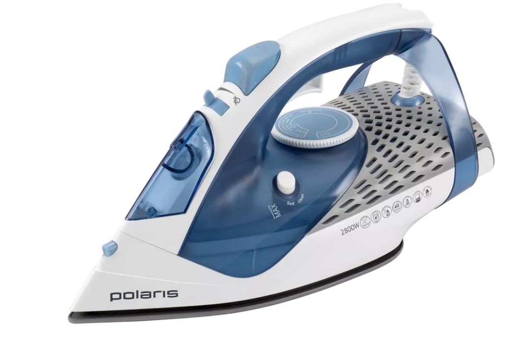 Изображение Утюг Polaris PIR-2860AK (2800 Вт/синий, белый)