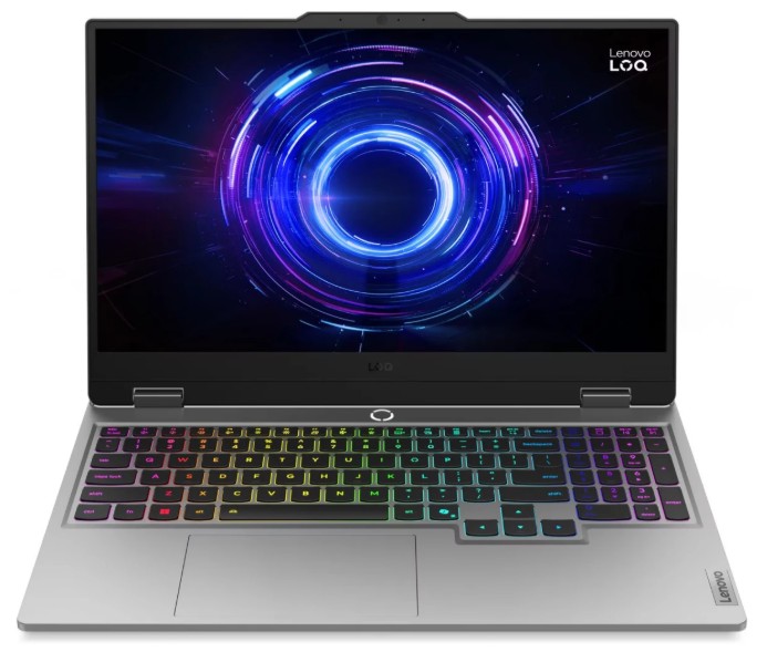 Изображение Ноутбук Lenovo LOQ 15IRX10 (Intel 13700HX 2100 МГц/ SSD 512 ГБ  /RAM 24 ГБ/ 15.6" 1920x1080/VGA дискретная/ Без ОС) (83JE00L2PS)