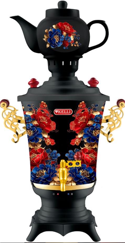 Изображение Электрический самовар Kelli KL-1863 (4 л /2300 Вт /черный)